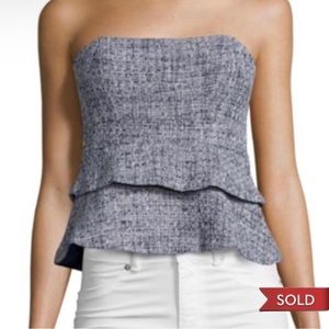 Lovers + Friends Calilian Strapless Peplum Top